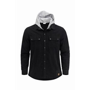 Little Bipsy Corduroy Hooded Shirt Jacket Black Men's XL NWT